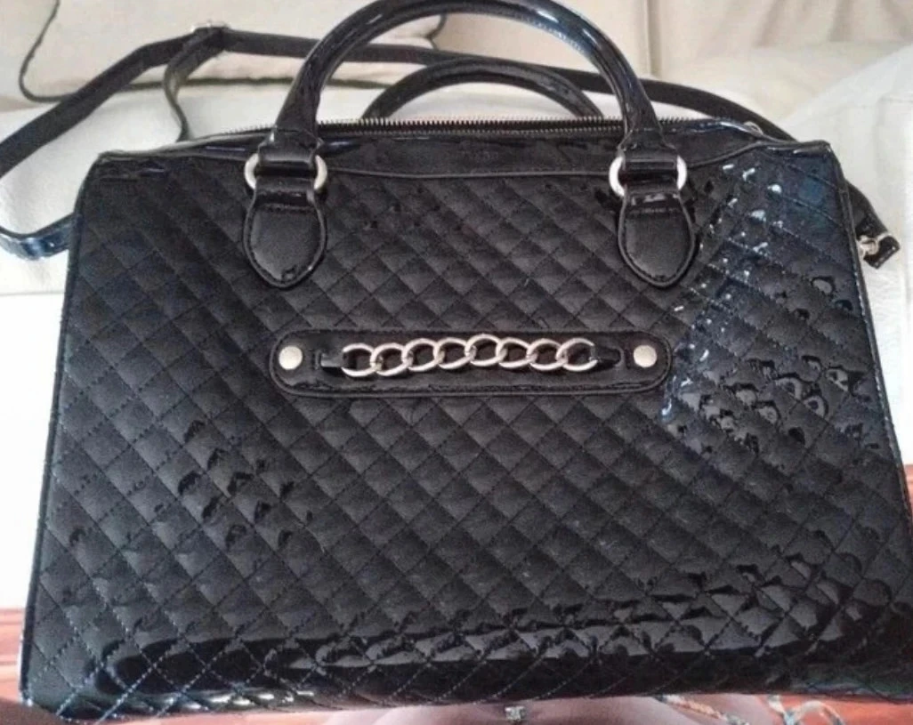 Mango patent leather bowling bag – photo 2